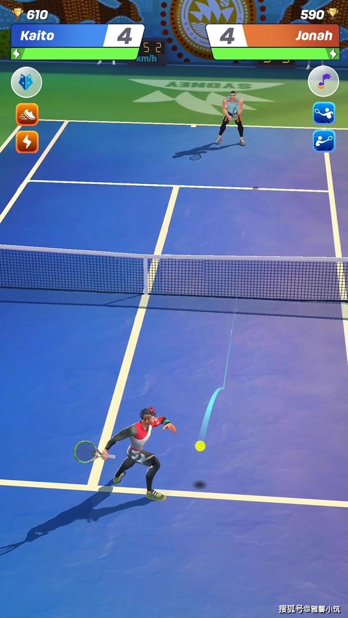 令人惊艳的网球体育游戏《TennisClash》逼真的娱乐体验