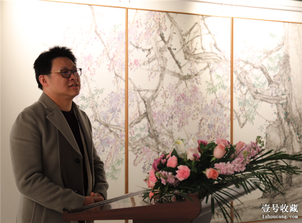 沈伟周颢邵仄炯王斌四人水墨作品展开幕呈现静气之境