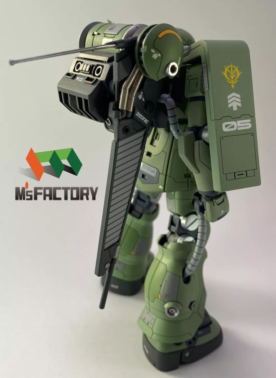 hguc 扎古2 f2制作,细化和涂装真不像hg