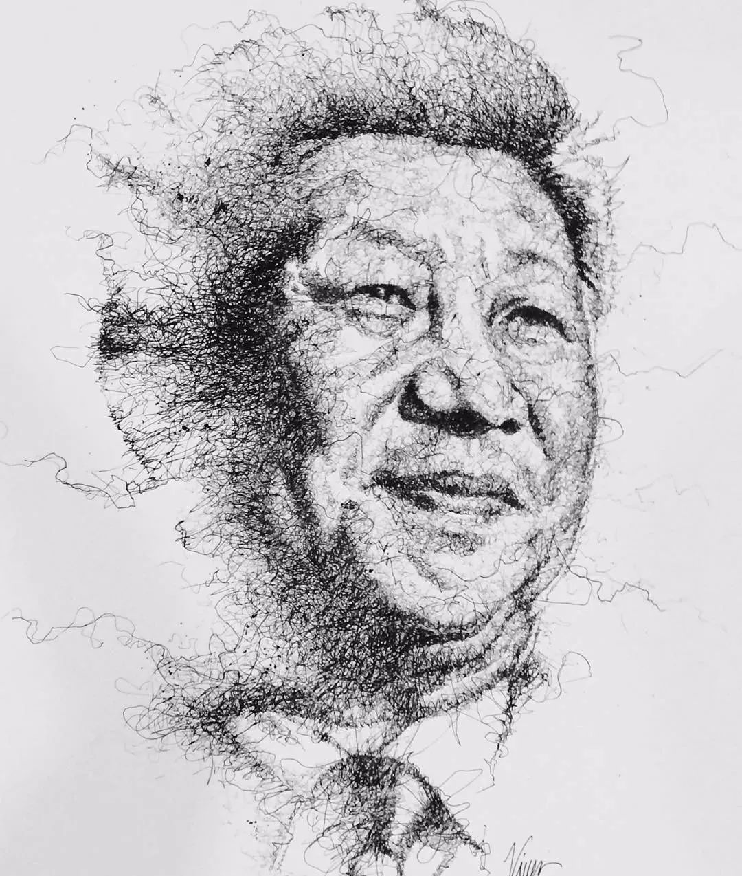 就算有阅读障碍,也无法法阻止他画画,凌乱的线条画出了惊人的作品!