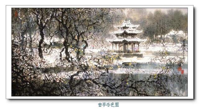 古园冬雪 --- 许全群雪景建筑风景画