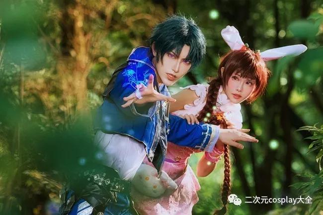 《斗罗大陆》唐三&小舞cos,画面构图精美,吹爆这对coser