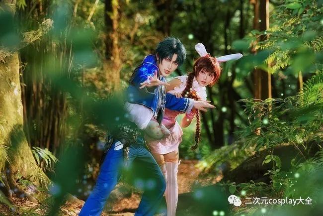 《斗罗大陆》唐三&小舞cos,画面构图精美,吹爆这对coser