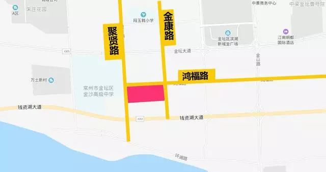 金坛钱资湖畔再挂3万方商住地!