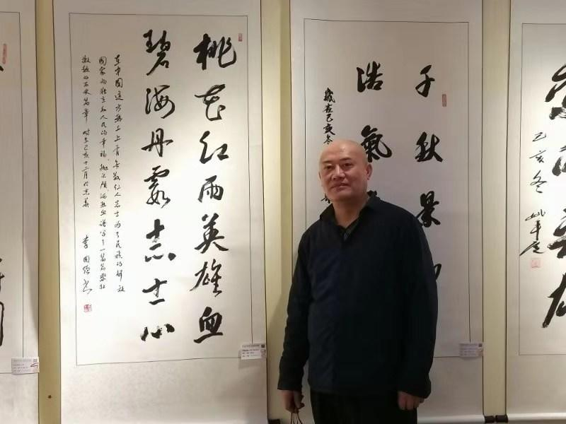 新闻  书法家李国强(笔名.林川墨人)老师的作品现场展出!