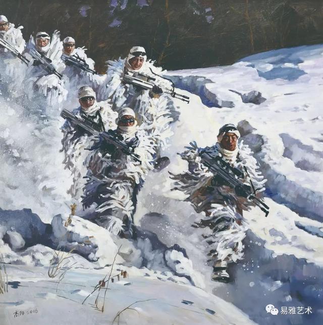 《林海雪原》120cm x 123cm