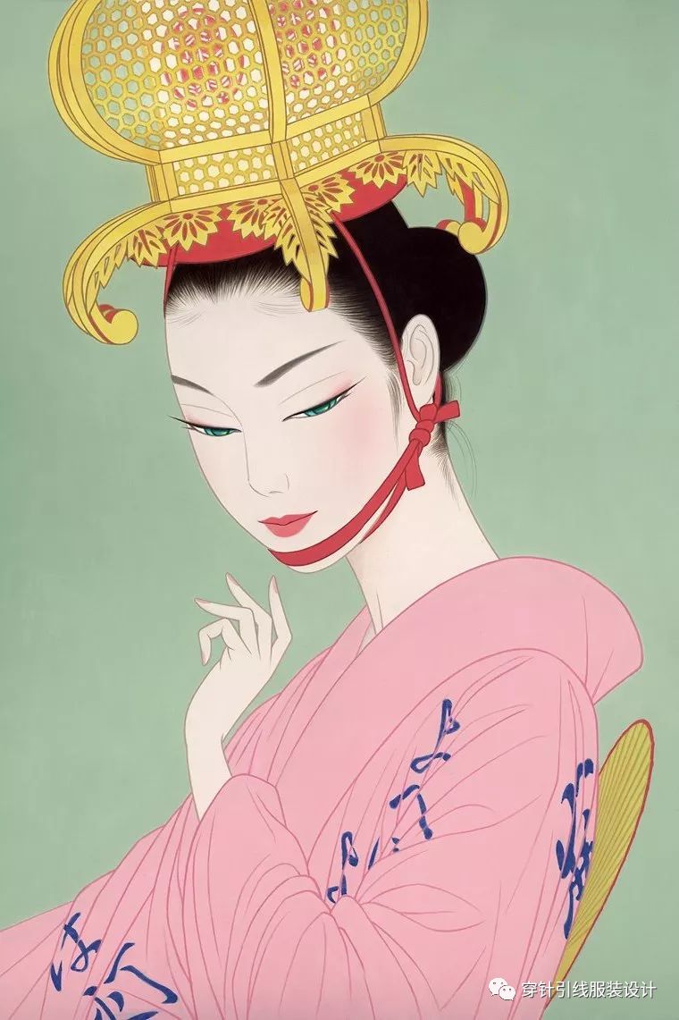 日本浮世绘代表人物喜多川歌麿的传统美人画