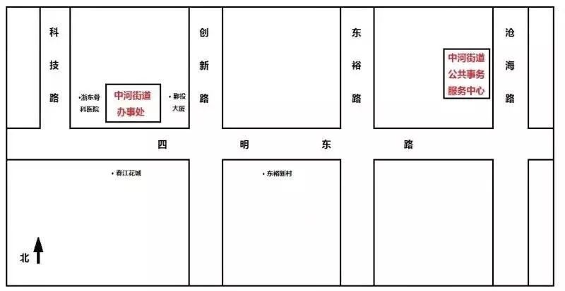 地址变迁平面示意图