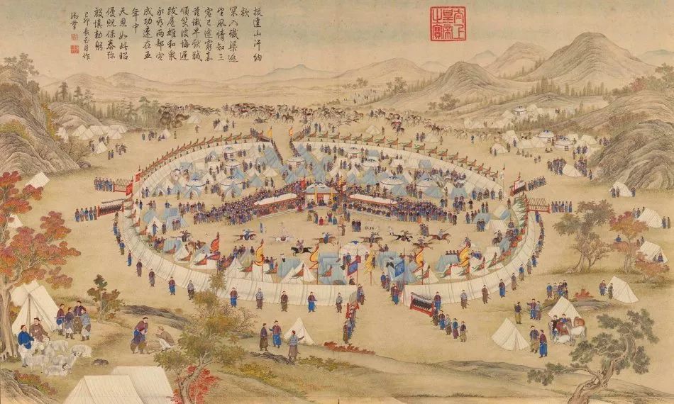 描绘中国古代战争场景的绘画