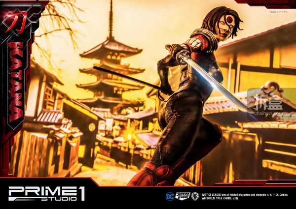 prime1studiodc漫画武士刀katana卡塔娜32寸雕像