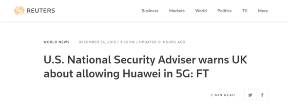 华为能窃取英国核机密?!美高官想吓唬唐宁街,却连网友都没唬住-识物网 - 15NEWS.CN
