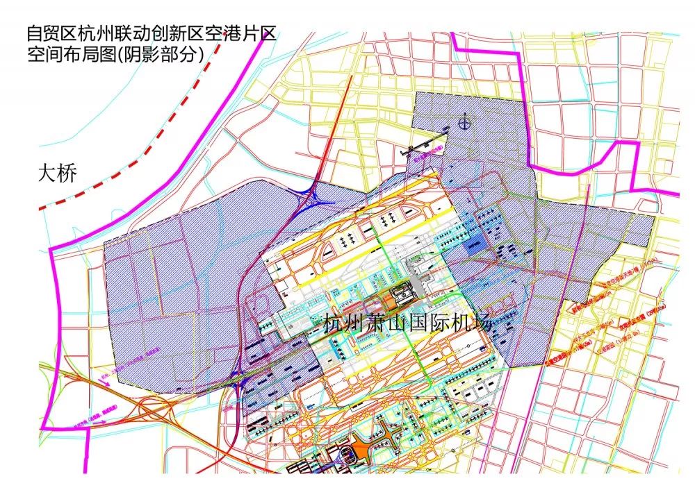 萧山机场第三,四跑道位置在哪?自贸试验临空片区布局透露