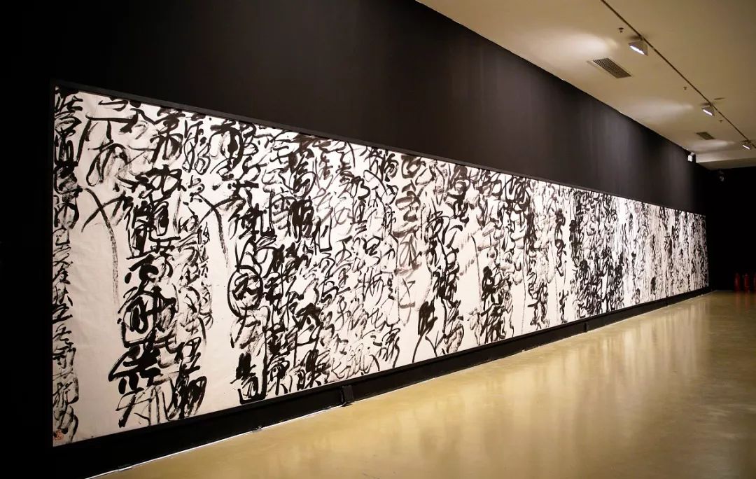 王冬龄,《逍遥游》,180x1600cm,纸本水墨,2019