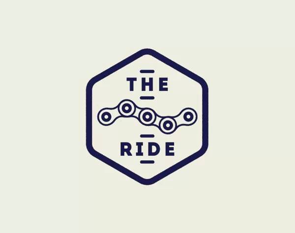 自行车链条是个非常形象的图形,如图所示,这是the ride的logo