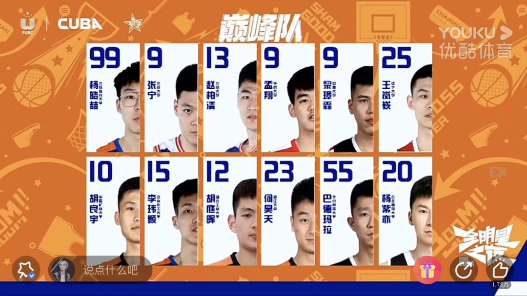 杨皓喆张宁同队朱松玮联手祝铭震黎伊扬cuba全明星分队出炉