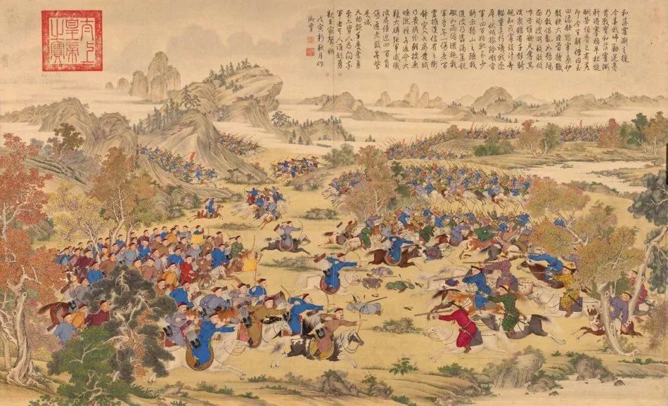 描绘中国古代战争场景的绘画