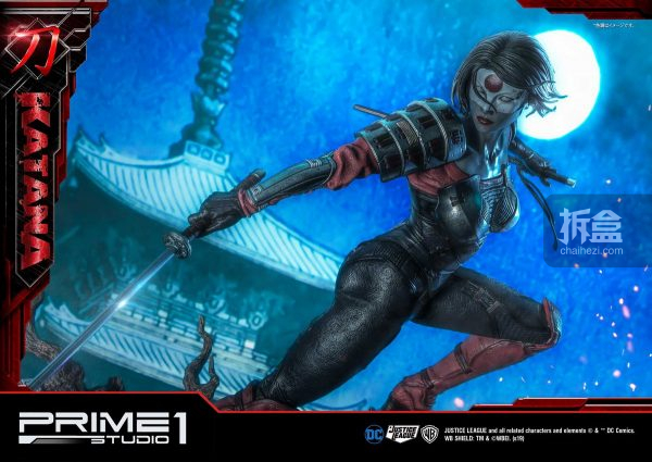 prime1studiodc漫画武士刀katana卡塔娜32寸雕像