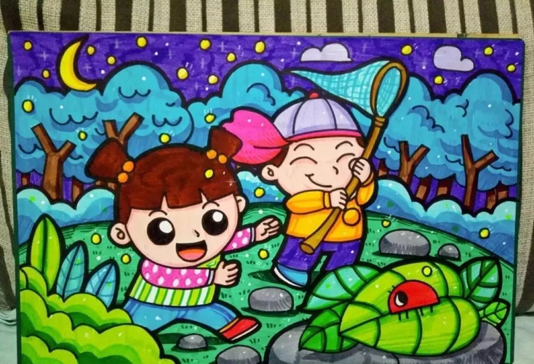 超实用的儿童简笔画素材100张这配色也太绝了赶快收藏备用