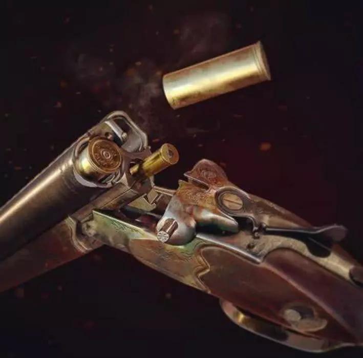 双管霰弹枪与步枪合体,二战德国造的三管复合枪,克虏伯钢枪管,胡桃木