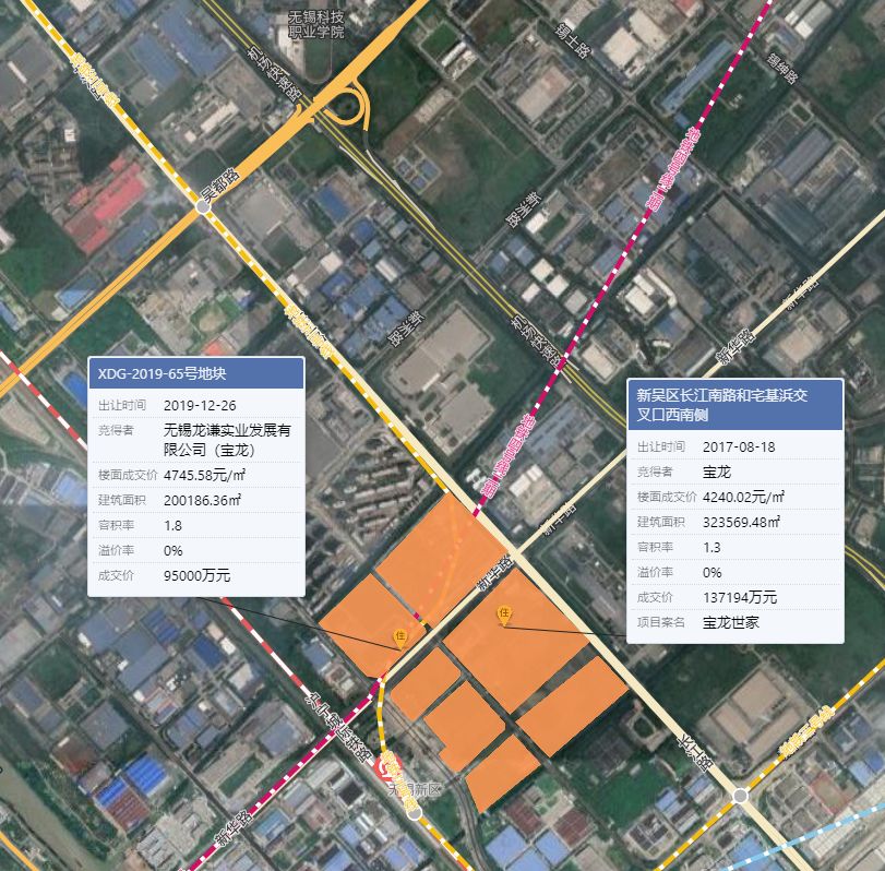 宝龙9.5亿元再拿无锡新区站旁商住地,楼面价4746元/㎡