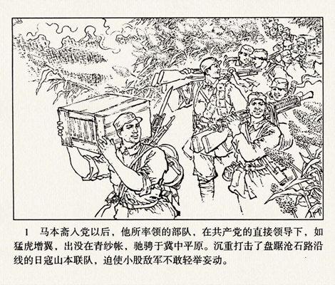 抗日英雄马本斋故事《回民支队》下册_连环画