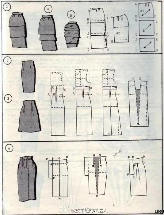 图解九种半身裙的制版方法