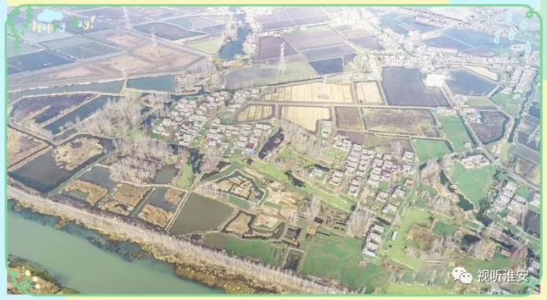 荡漾,恰似迷宫该村水塘围堰线条错落有致记者航拍淮安区流均镇头桥村