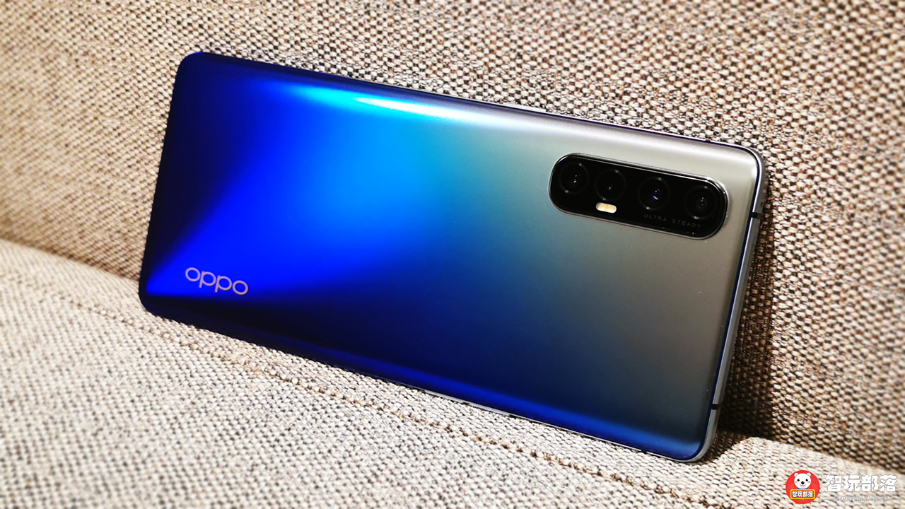 oppo reno3 pro开箱图赏:蓝色星夜纤薄机身设计