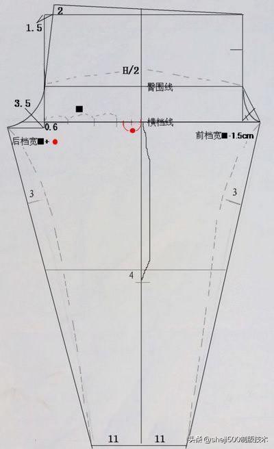 内衣裁剪方法_裤子的裁剪方法图