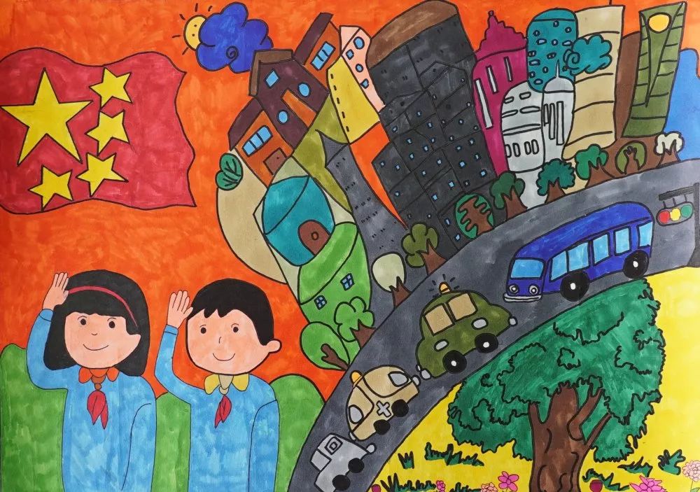 宿迁市第二届"童真里的色彩"儿童画创作大赛优秀作品展(小学高年级组