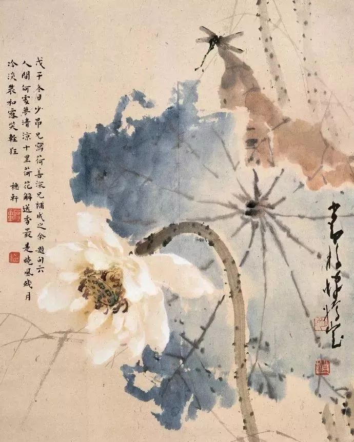 岭南高手画花鸟,笔法简练,栩栩如生