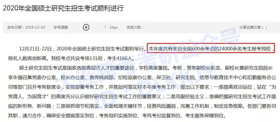 2020考研报名人数2万+！这些热校你敢考吗？！