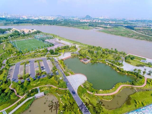 半月岛湿地公园航拍(来源:禅城档案)
