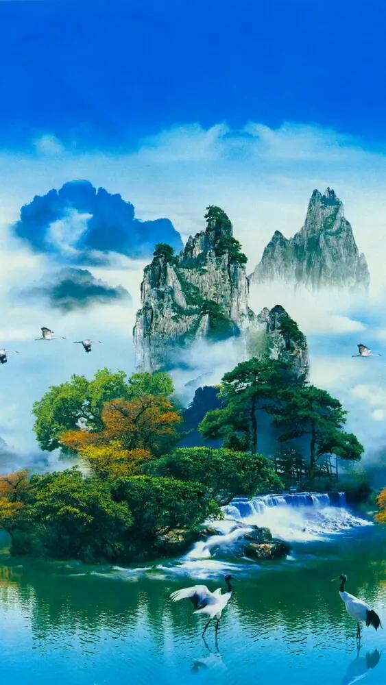 超清无水印壁纸|风生水起,流水生财,一帆风顺,太漂亮了