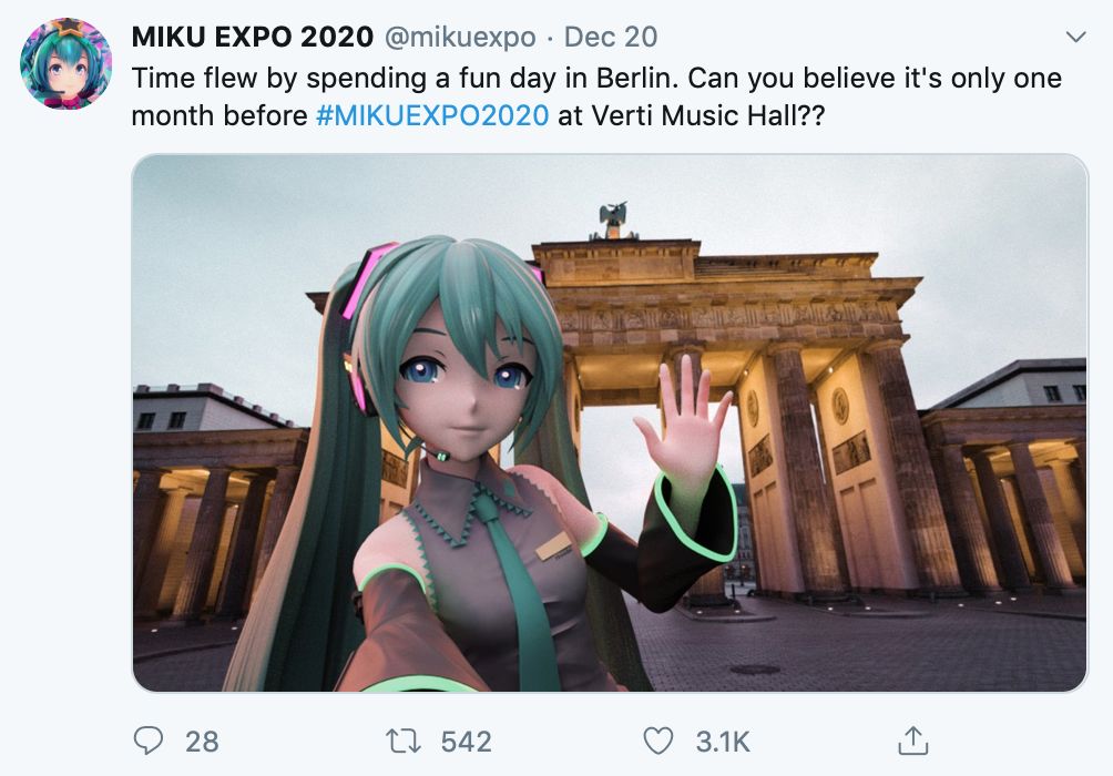 你们相信吗,距离柏林mikuexpo2020只有一个月啦!