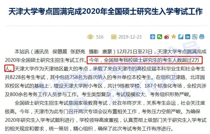 2020考研报名人数2万+！这些热校你敢考吗？！