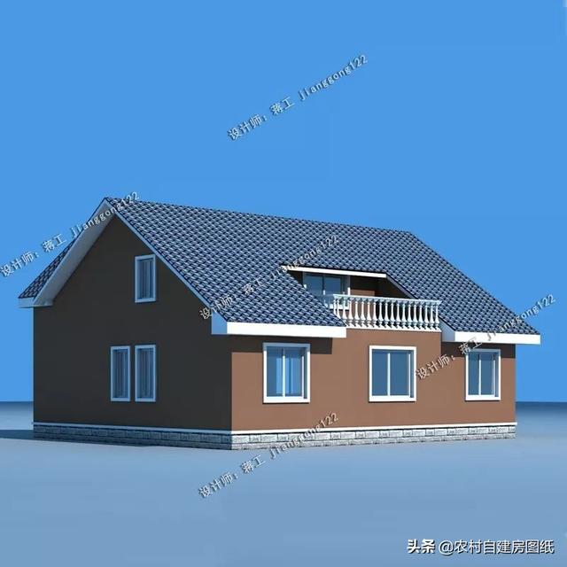 20万的实用农村别墅,一层半比平房住的更舒适