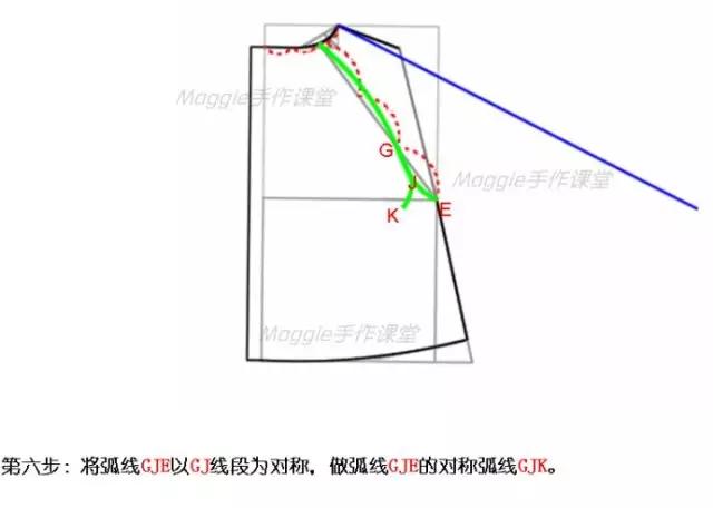 童装一片式合体插肩袖的画法