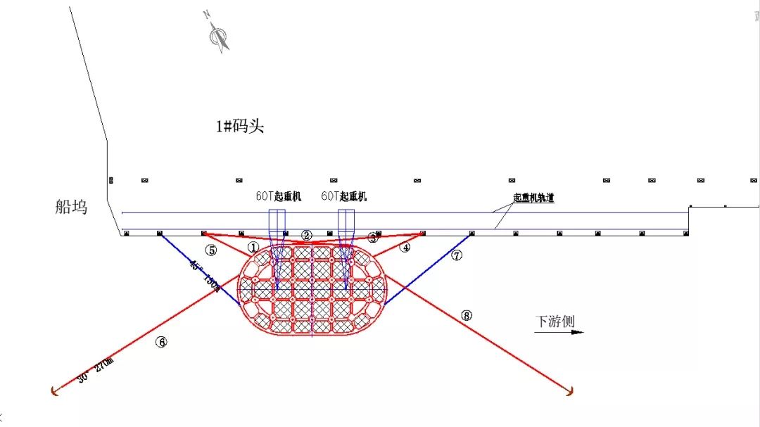 码头系泊平面布置图