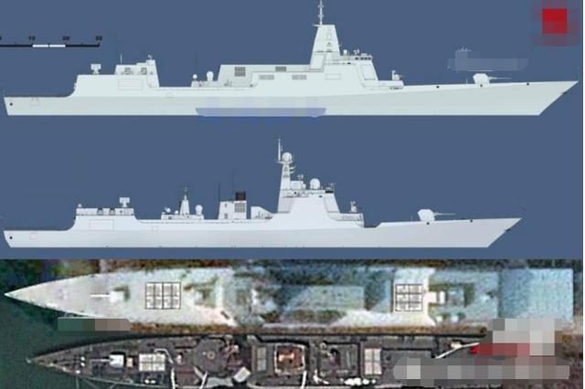 原创中国055型万吨驱逐舰到底有多庞大?一张对比图给出了答案