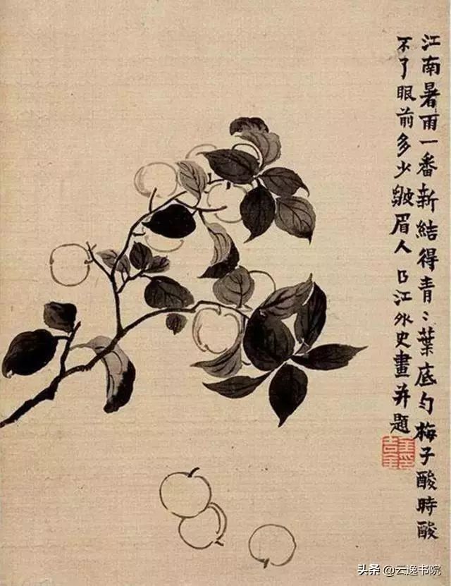 金农《花卉小品》册页,书法绘画皆别有趣味_东萼