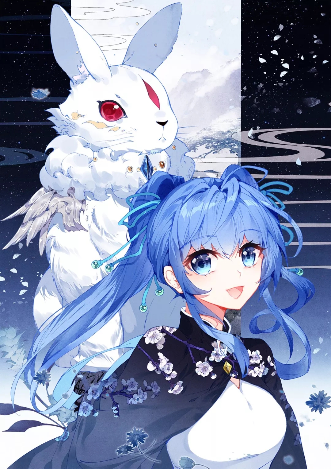 龙王传说:画师画出主角团的代表动物,唐舞麟霸气,古月可爱