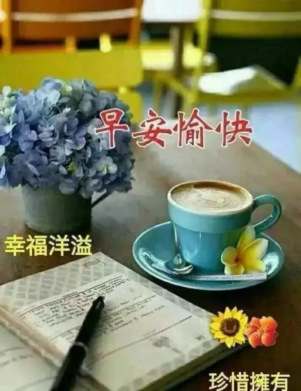 超漂亮的早上好祝福表情问候图片最浪漫的早安问候感悟句子