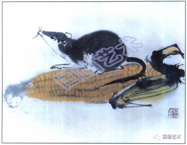 工笔鼠画法步骤来源:《十二生肖画法 1》,王永刚绘,天津:天津杨柳青画