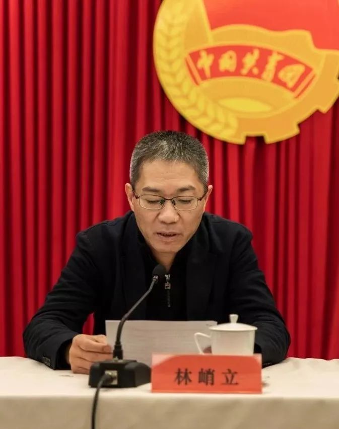 市委常委,政法委书记,市总工会主席林峭立,市委组织部副部长林开茂