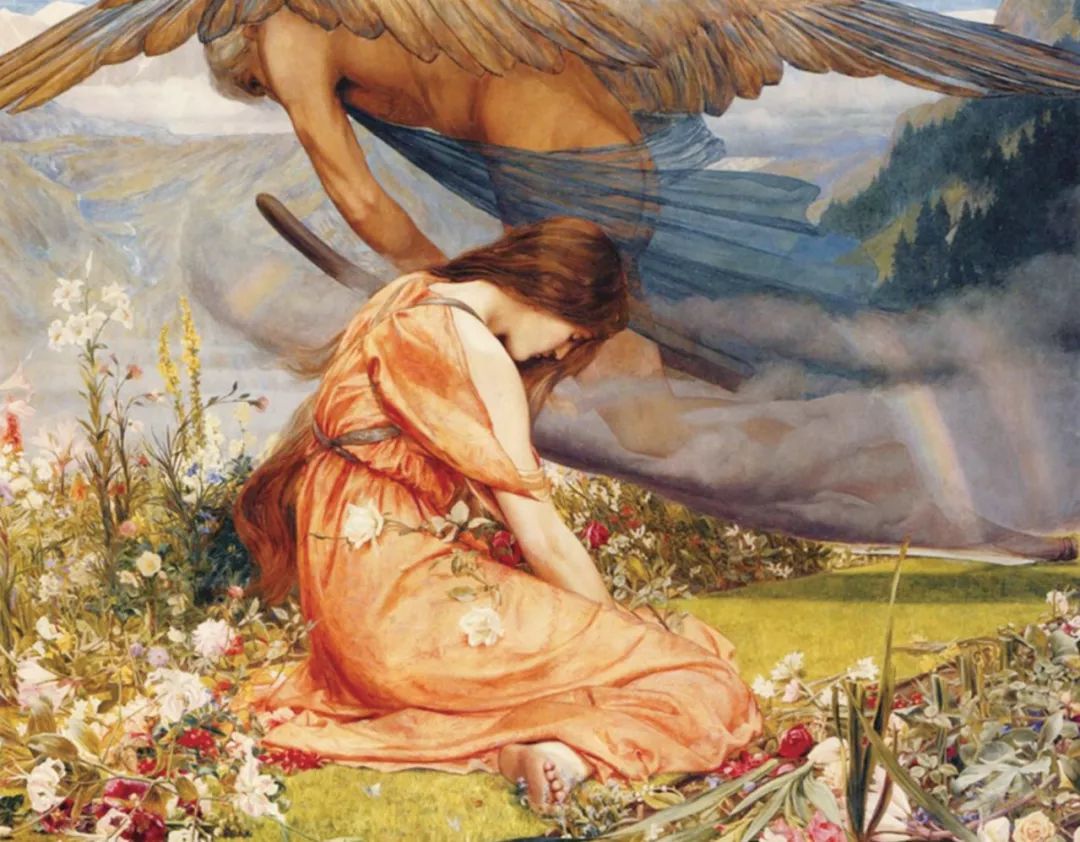 英国画家  j.d.柏顿有一幅 《阿多尼斯之园:爱