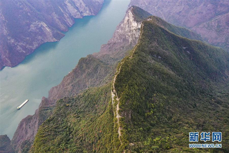 长江三峡第一峡瞿塘峡冬日美景