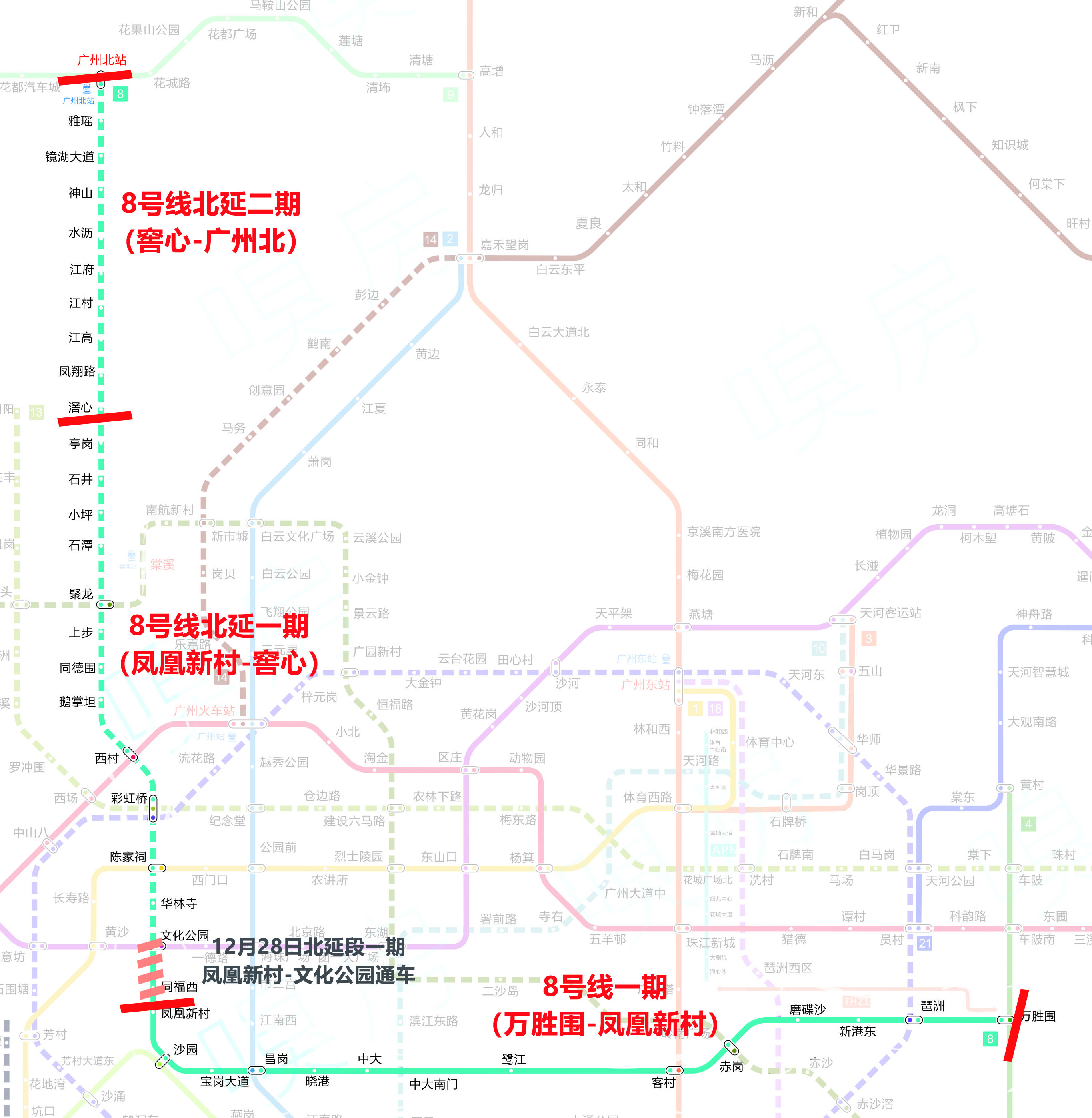 广州地铁8号线:7号线,你别牛,咱可不是吃素的