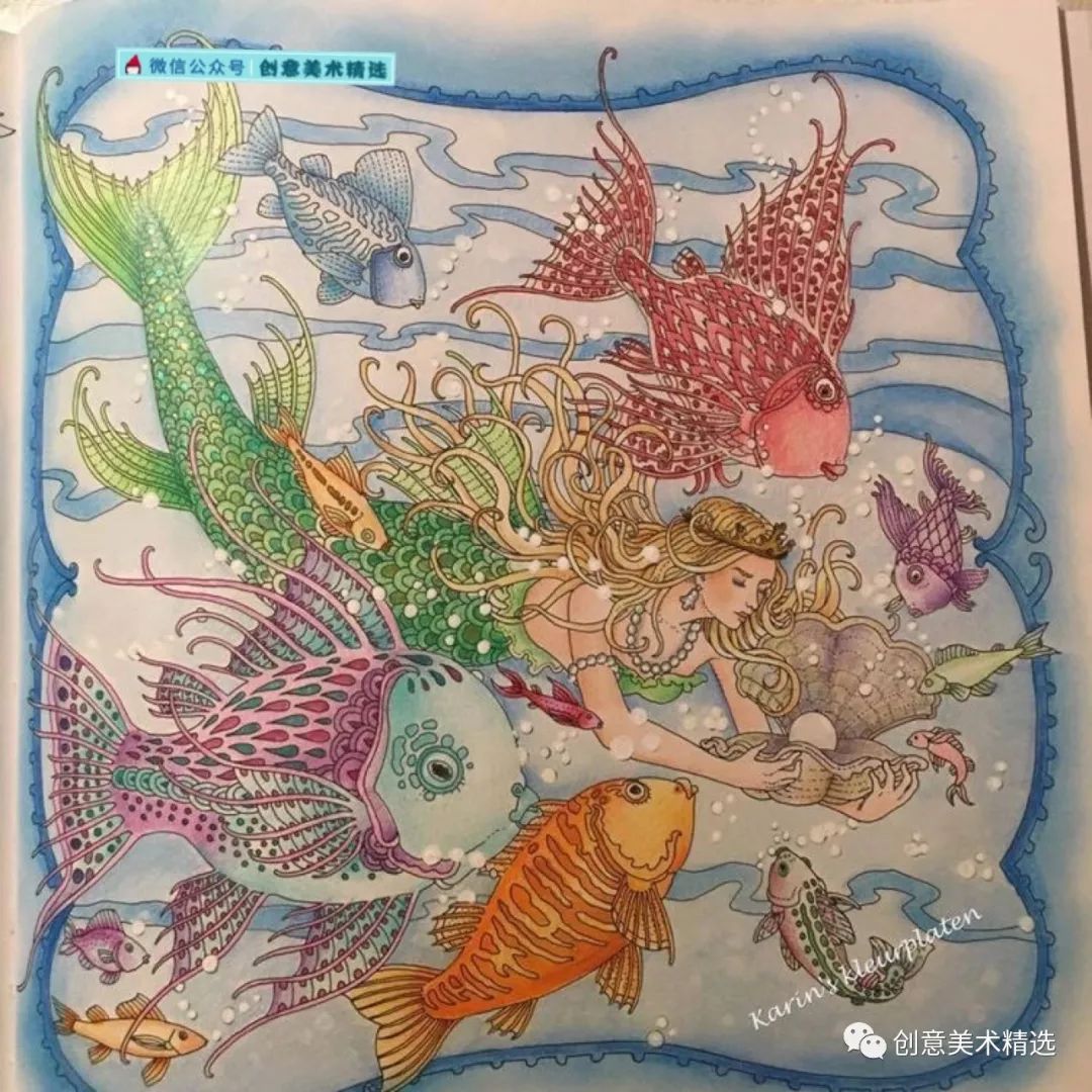 素材分享——漂亮的海底世界主题色彩装饰画_海洋