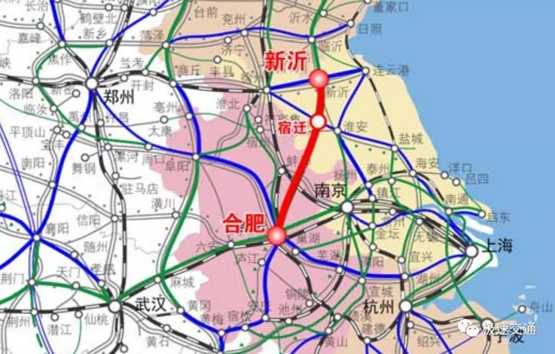 新沂铁路安徽段工程设站 6 座: 新建 5 座 (泗县东站,五河站,明光西站